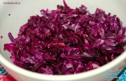 Cabbage or red cabbage chopped
