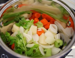 sopa de lentejas con verduras